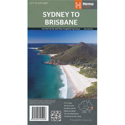mapa Sydney to Brisbane 1:900 t. HEMA