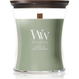 WoodWick Verdant Fig ароматна свещ с дървен фитил 275 гр