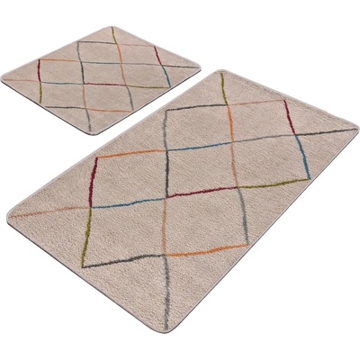 Mila Home Бежови килими за баня в комплект 2 бр. 60x100 cm - Mila Home (HKG-HALIPAS-P6)