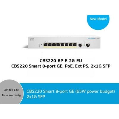 CISCO CBS220-8P-E-2G-EU