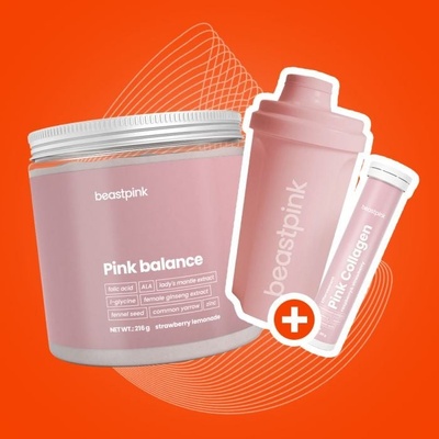 GymBeam Pink Balance BeastPink 216 g