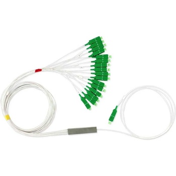 Conneu Оптичен PLC сплитер 1х16 с SC-APC конектори, Blockless, Conneu (CNPLC-116-SCA1-SCA1-BL)