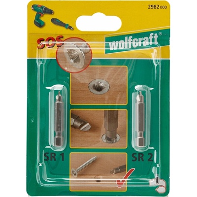 Wolfcraft 2 Vytahováky vadných šroubů 2982000