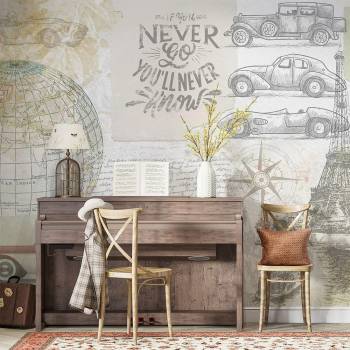 Image 1 of Art Gift Decor Фототапет - Ретро коли