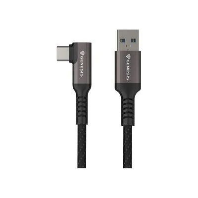NATEC Кабел, Genesis Cable USB-C(M)->USB-A(M) 3.1 GEN 1, 5GB/S PD15W VR, 3m, Black (NVC-2220)