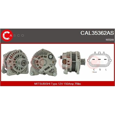 ALTERNATOR 12V 150A CAL35362AS