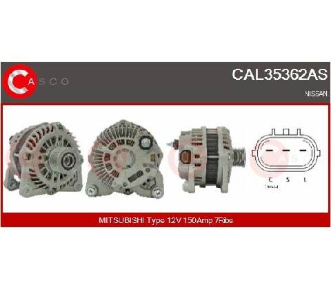 ALTERNATOR 12V 150A
