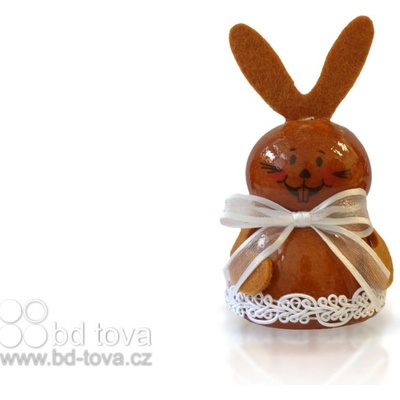 BD-TOVA Zajíc lakovaný s krajkou - figurka 1 ks