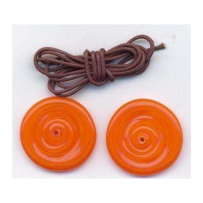 Originální ručně vinuté korálky 27mm 2 ks