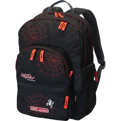 Tashev Outdoors Раница за училище ТАШЕВ ABC Spider Черно/червено - нова разцветка!