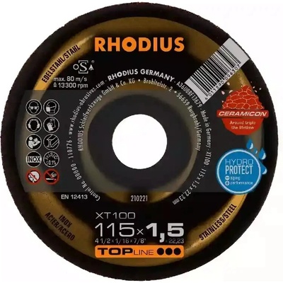Rhodius Rezný kotúč 115 x 1,5 x 22,23 mm 210221