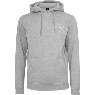 Mister Tee Easy Sign Hoody heather grey XXLUB-MT2562-00431 - Бял, размер S
