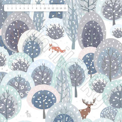 Jelen a liška v lese úplet by MIMI