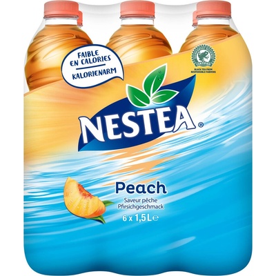 Nestea Černý čaj broskev 6 x 1,5 l