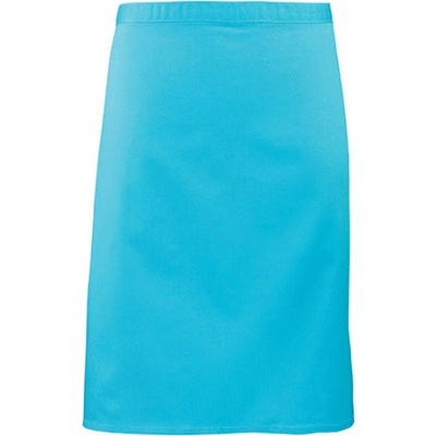 Premier Workwear Pracovní zástěra středně dlouhá PR151 Turquoise Pantone 312 70x50cm