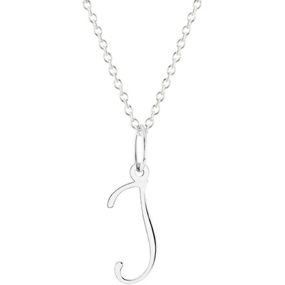 Gemmax Řetízek s písmenem „J“ bílé zlato GUSWN-42871-25841