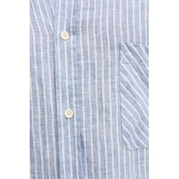 Frescobol Carioca Ленена риза Frescobol Carioca в синьо със стандартна кройка с класическа яка 2589.683 (2589.683)