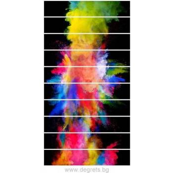 Image 1 of Стикер за стълби Цветна магия 10x18x100см