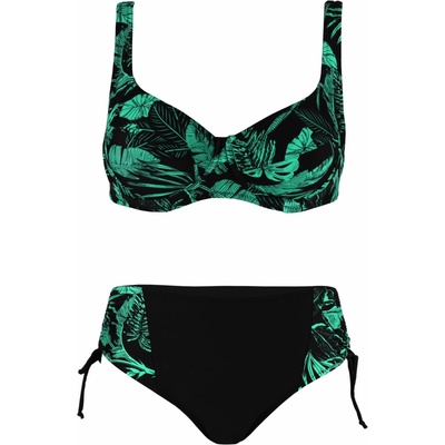 Modera Ambrosia Green dvojdielne plavky s kosticami S483 zelená