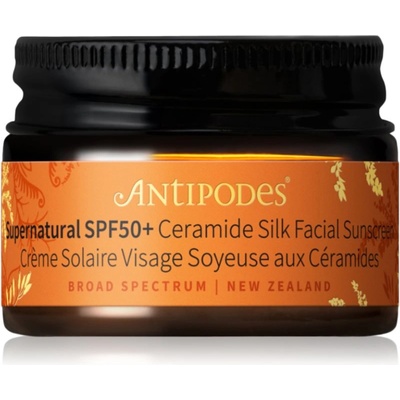 Antipodes Supernatural SPF50+ Ceramide Silk Facial Sunscreen защитен крем за лице с церамиди SPF 50+ 15ml