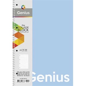 Shkolyaryk Publishing House Спирална тетрадка, A4, с правила, 80 листа, PP корица, SHKOLYARYK "Genius Pastel", смесена A4-080-6801L (A4-080-6801L)
