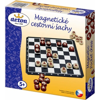 DETOA DŘEVO Hra Šachy cestovní magnetické
