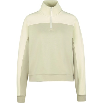 Stoic Дамски вълнен пуловер Stoic Women's MerinoFleece335 MMXX. Lulea Half zip Merino jumper - Birch White / Stone Grey (105-5558-0313)