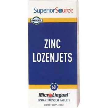 Image 1 of SuperiorSource Zinc Lozenjets | With Vitamin C [60 Подезични таблетки ]