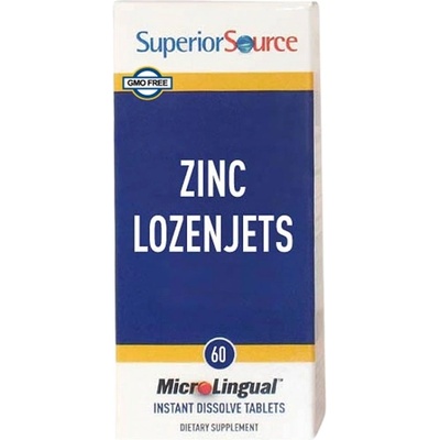 SuperiorSource Zinc Lozenjets | With Vitamin C [60 Подезични таблетки ]