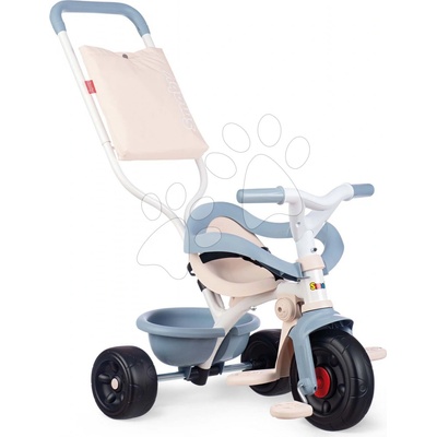 Smoby Be Fun Comfort Tricycle Blue s dvojitou vodicí tyčí a taškou