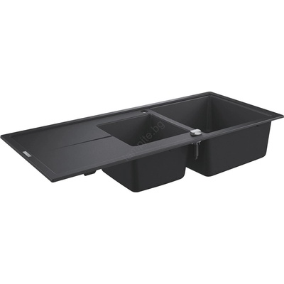 31643ap0 - черна композитна мивка k400 1160 × 500 мм (gh0898)