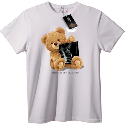 NOONEBRAND Тениска Плюшена мечка Рентген - 2XL, Black