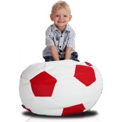 EMI futbalová lopta malá bieločervená