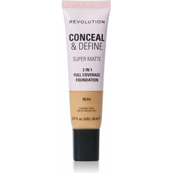 Makeup Revolution Conceal & Define zmatňujúci make-up F9.7W 23 ml