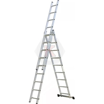 ТУНДЖА Стълба алуминиева трираменна 8 стъпала 4.80м ТУНДЖА (9700604)