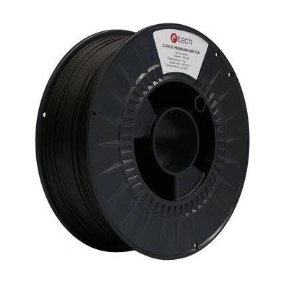 C-Tech Premium Line PLA, carbon, 1,75 mm, 1 kg, 3DF-P-PLA1,75-CRB