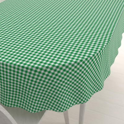 Biante bavlna oválny obrus Sandra SA-058 Zeleno-biele kocky 100x160cm