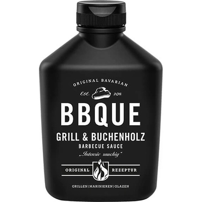BBQUE Gril a Bukové drevo dymová BBQ omáčka so slivkami a pivom 400 ml