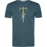 GreenBomb Мъжка тениска GreenBomb Bike Front Stamp Guide T-Shirt - Blue Stone (216-8903-0113)