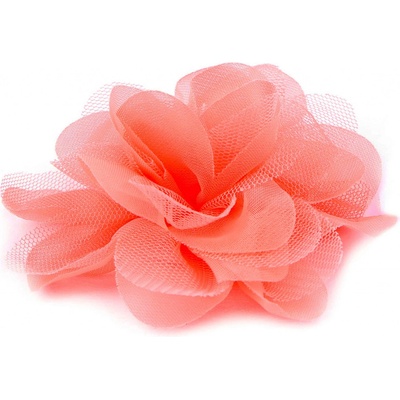 Prima-obchod Šifónový květ Ø8 a 9 cm, barva 14 (9 cm) lososová
