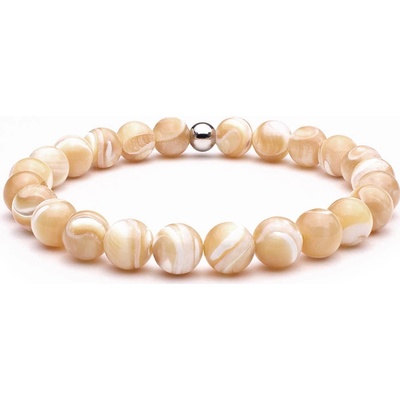 BudNej minerální náramek MUŠLE TROCHUS AAA kvalita MN1143