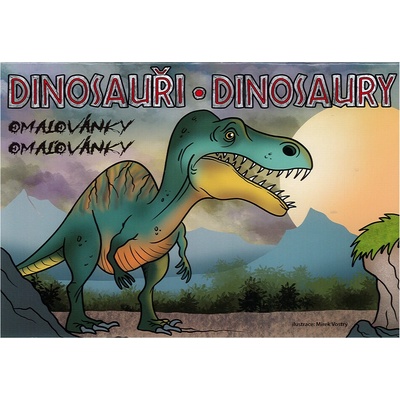 Omaľovánka A4 Dinosaury
