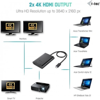 i-Tec USB-C 3.1 Dual 4K HDMI Video Adapter C31DUAL4KHDMI