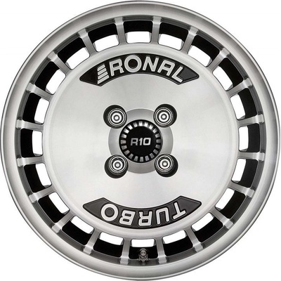 Ronal R10 7x15 4x100 ET28 black polished