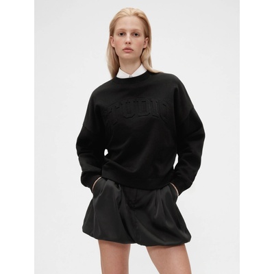 GAP Oversize mikina VintageSoft Americana černá – Zboží Mobilmania