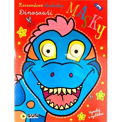 Karnevalové škrabošky Masky Dinosauři