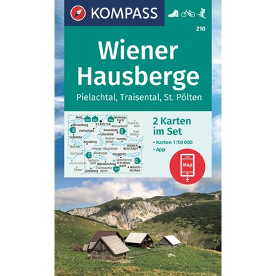 Wiener Hausberge (Kompass - 210) - turistická mapa