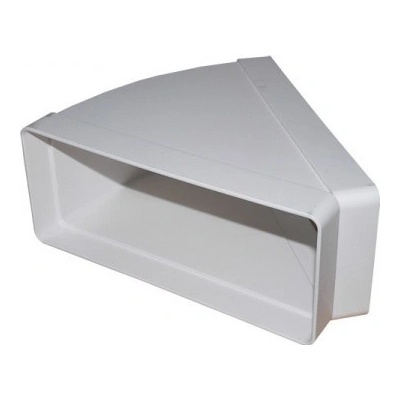 Vents Koleno pro čtyřhranné potrubí 45st. vodorovné 220x90 mm PVC – Zboží Dáma