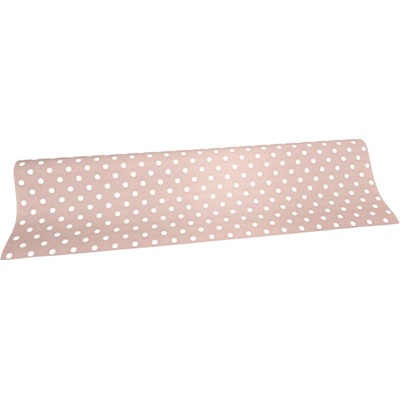 Floristická fólie s puntíkem 50cm x 9,1m 7 pudrová