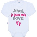 NEW BABY Body s potlačou Ahoj já jsem tady nová. Ružová